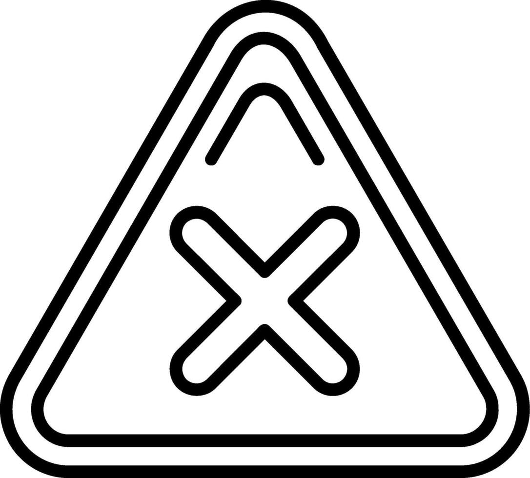 Alert Line Icon vector