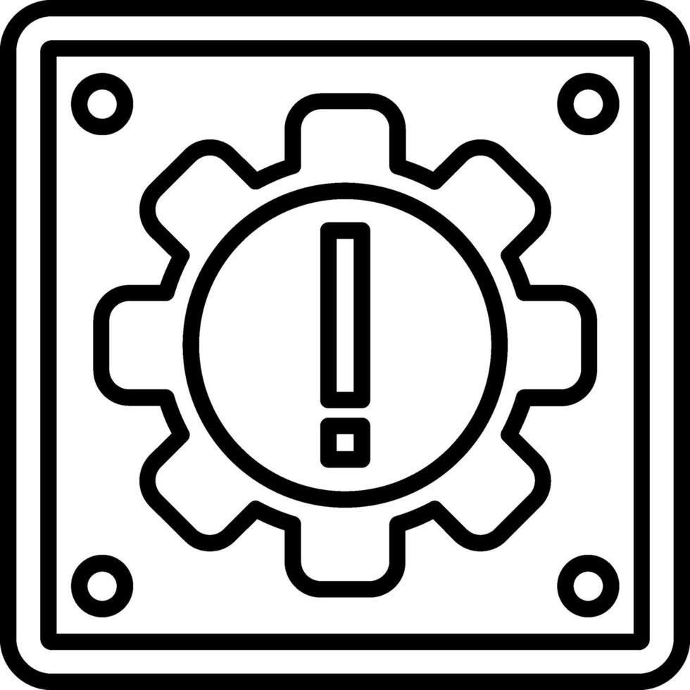 Setting Line Icon vector