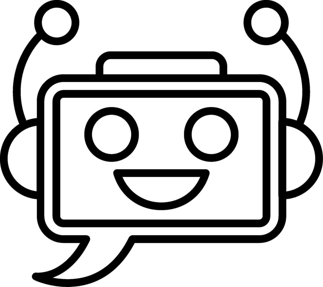 Chat Line Icon vector