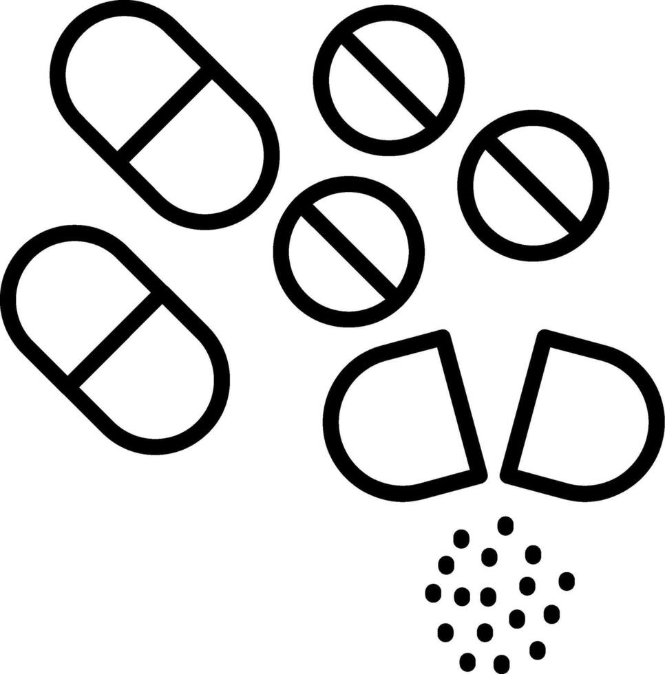 Medicine Line Icon vector