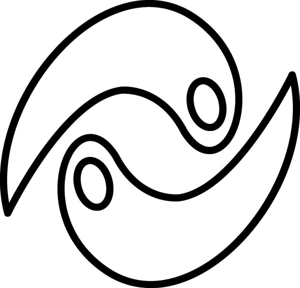 Vortex Line Icon vector