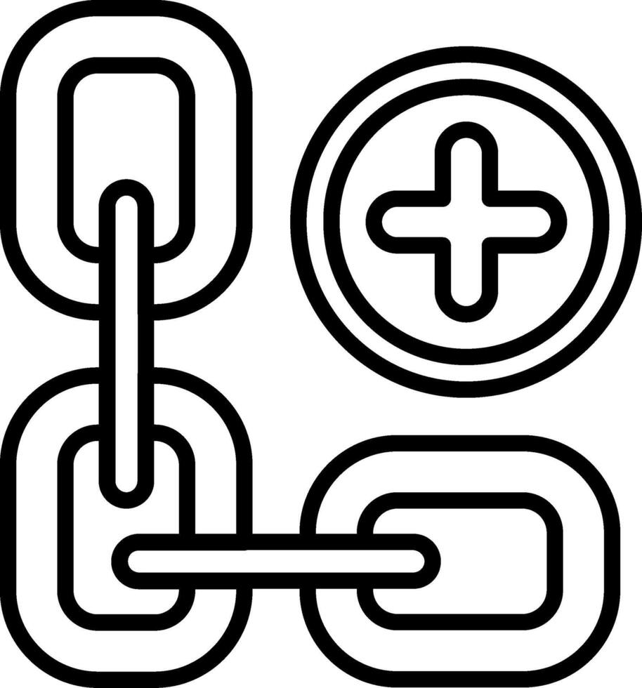 Add Line Icon vector