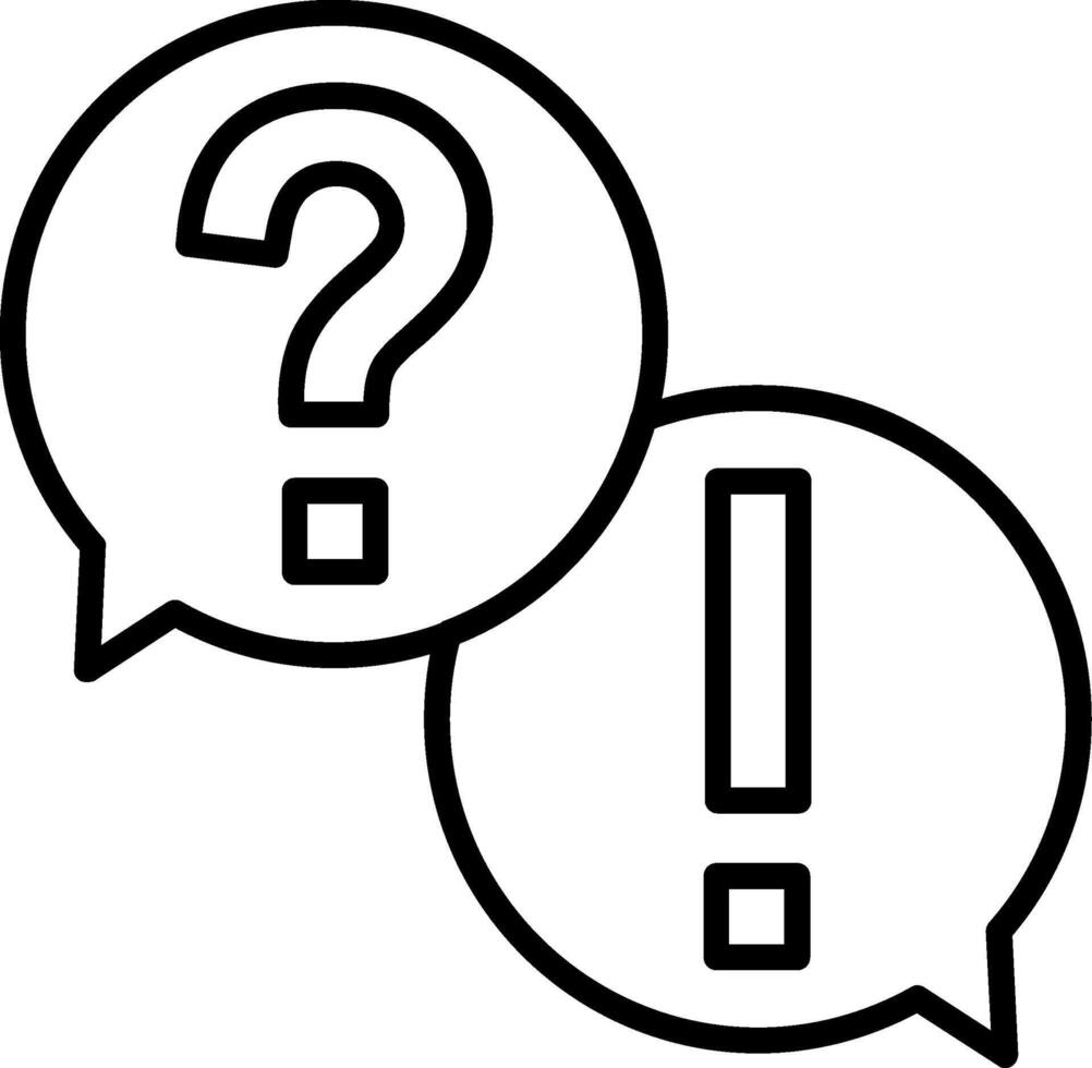 Chat Line Icon vector