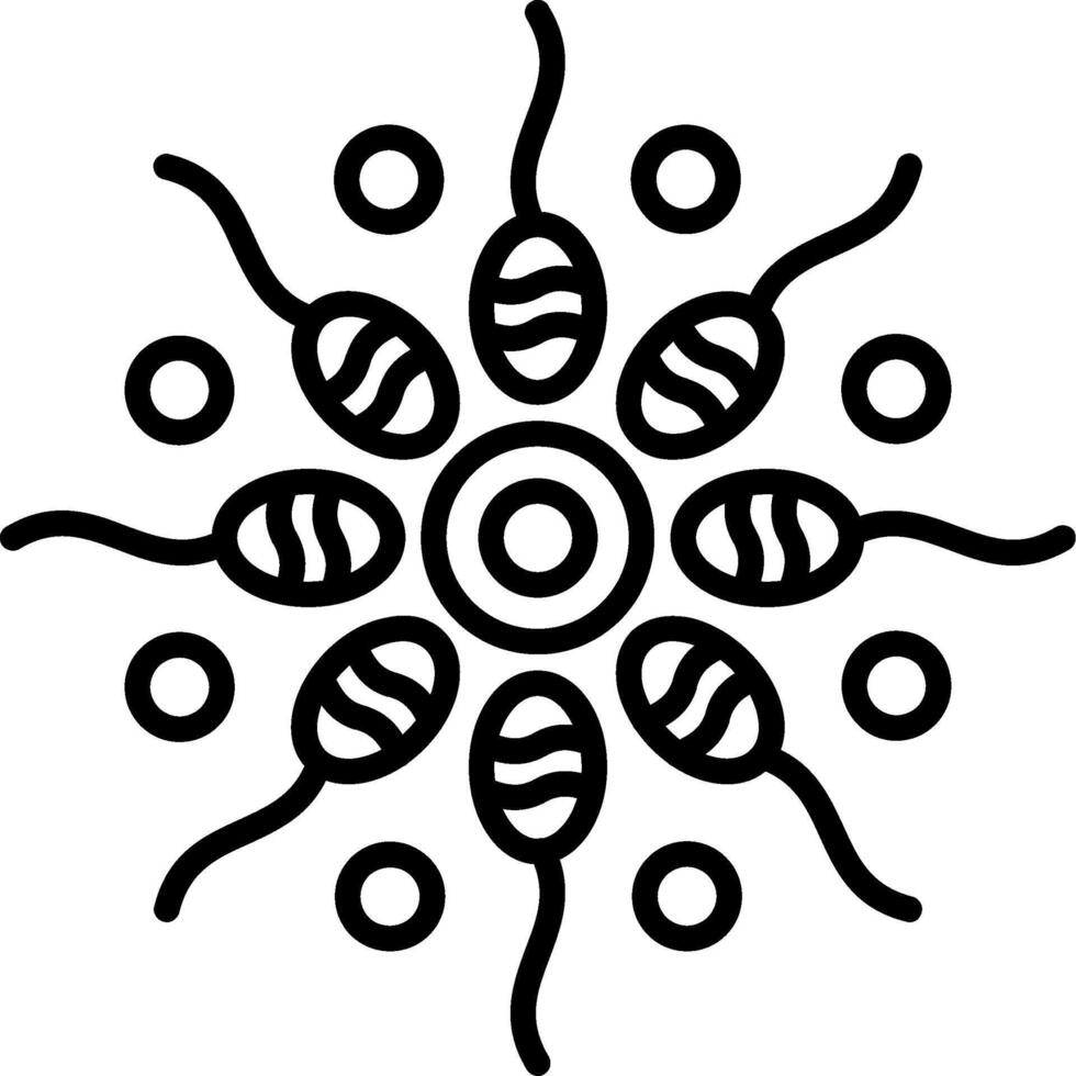 Sperm Line Icon vector