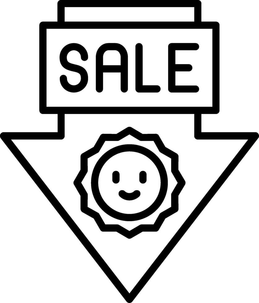 Sale Line Icon vector