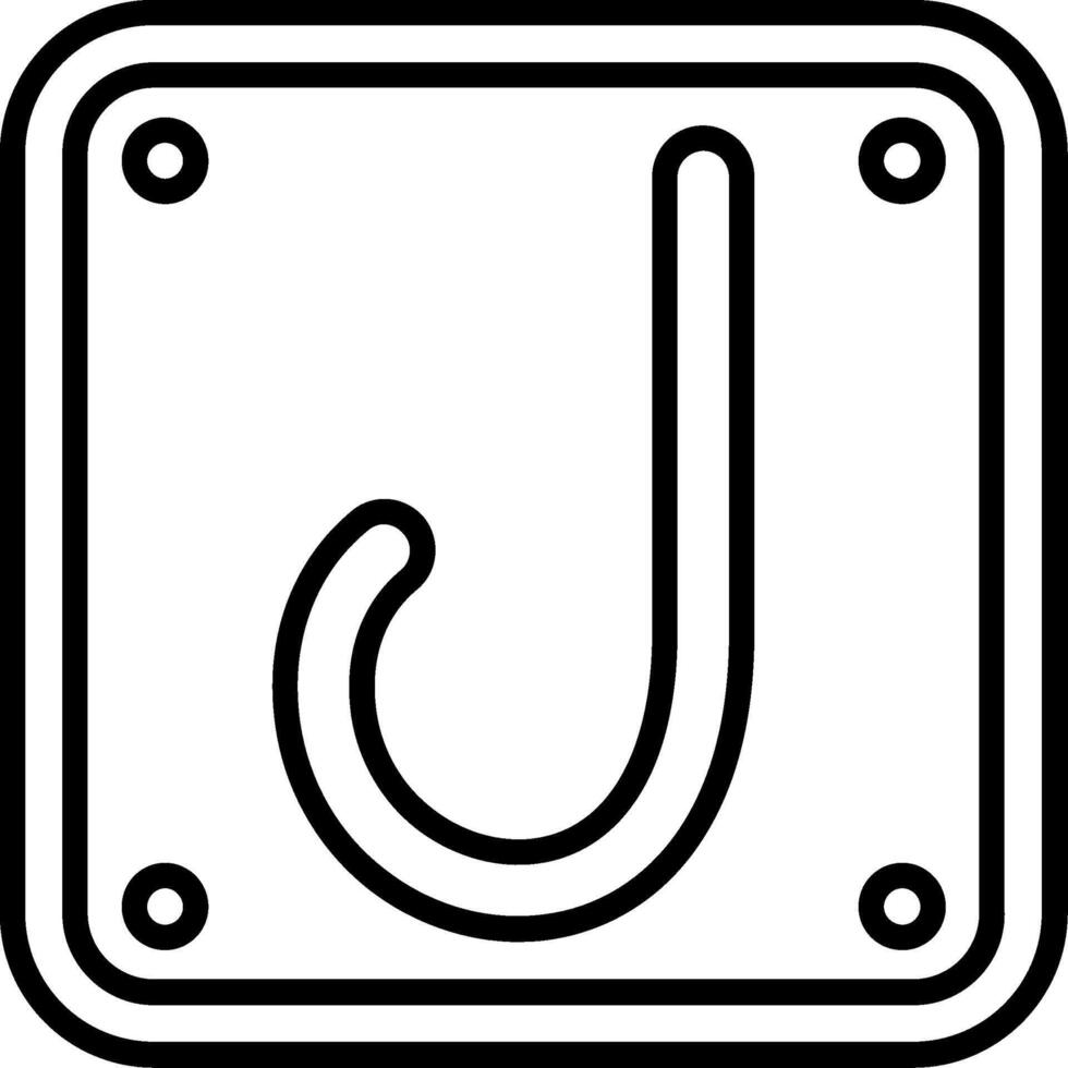 Arabic Language Line Icon vector