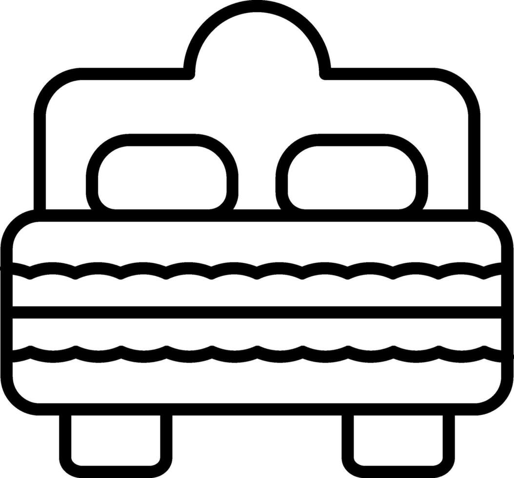Bed Line Icon vector