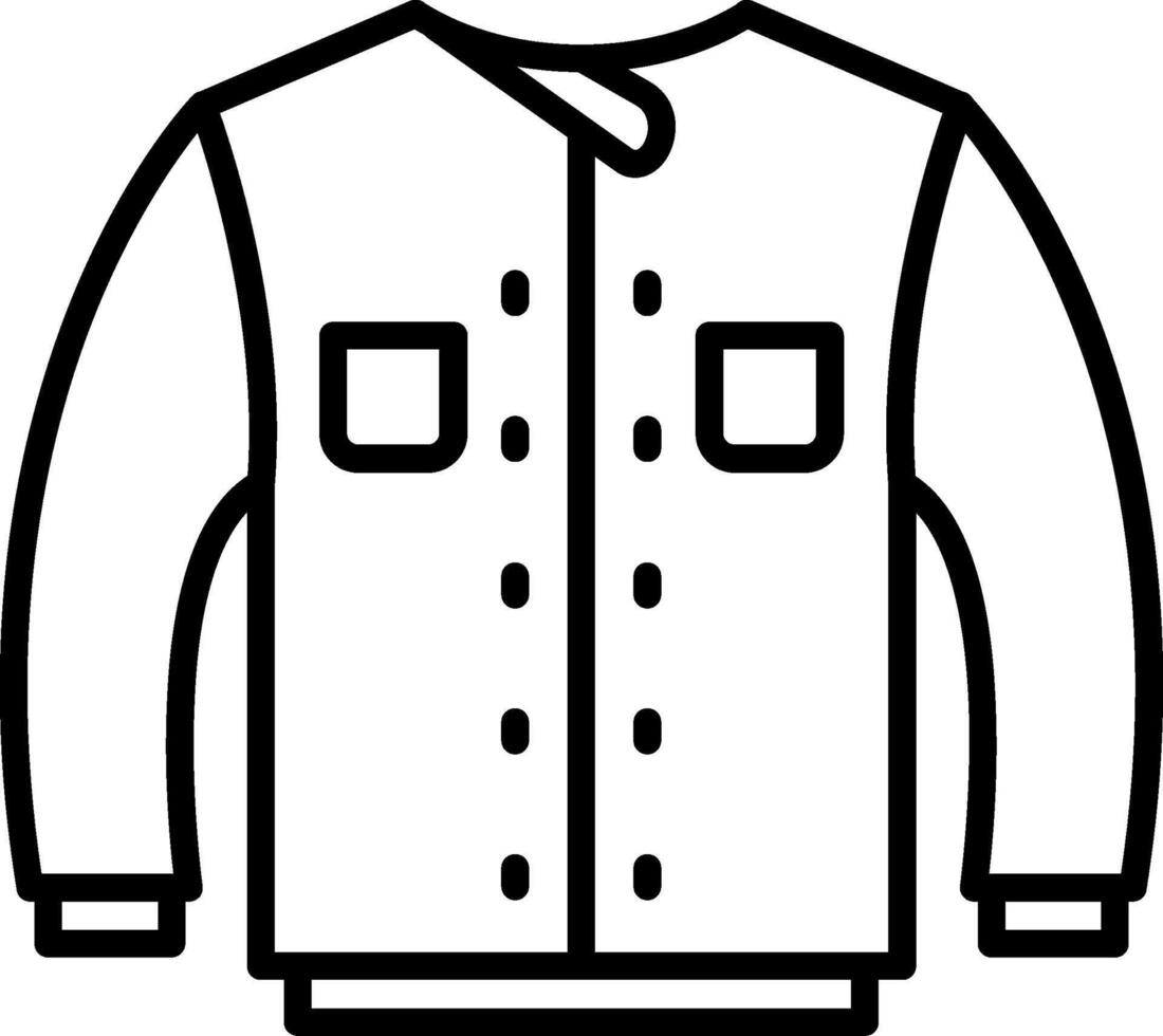 Jacket Line Icon vector