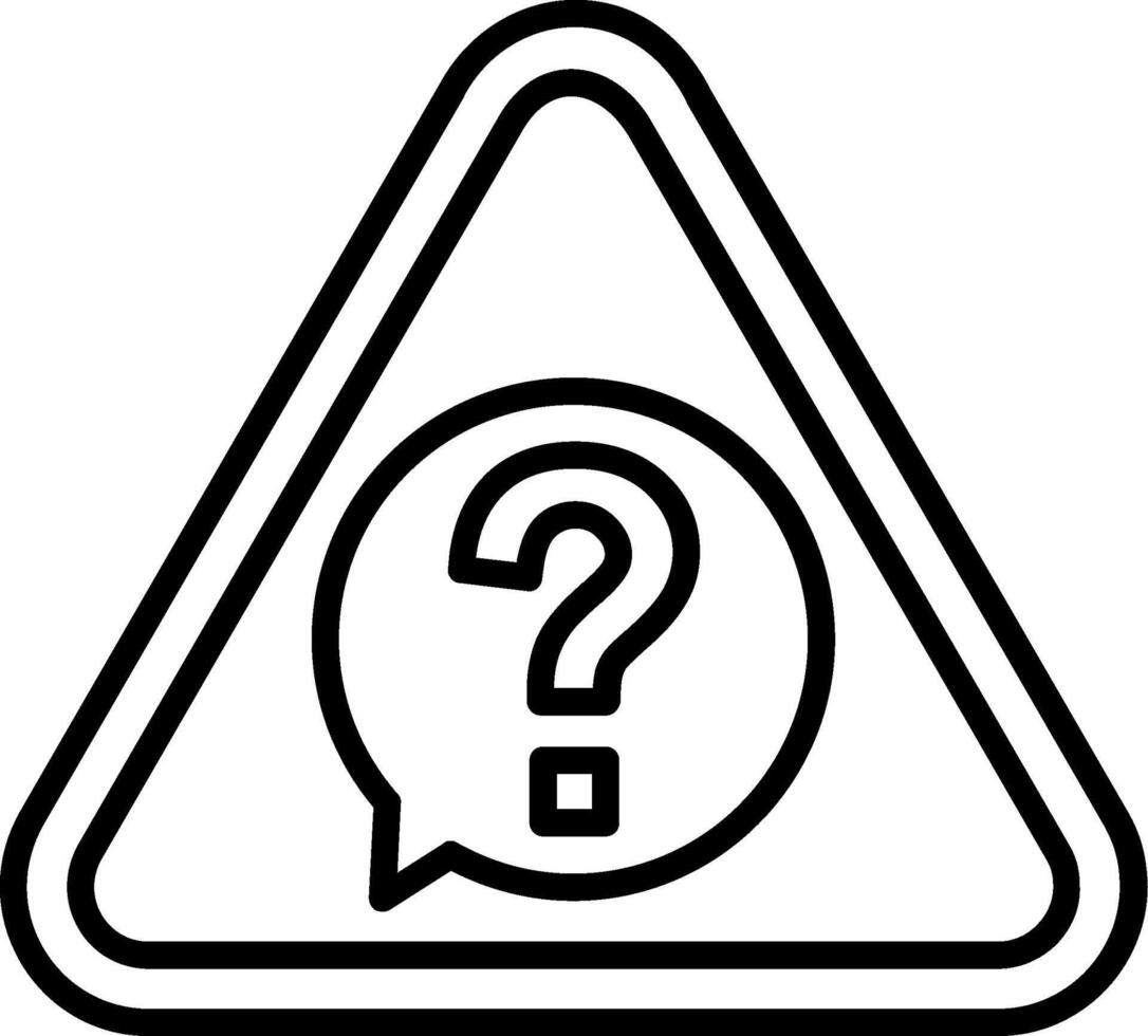 Question Line Icon vector