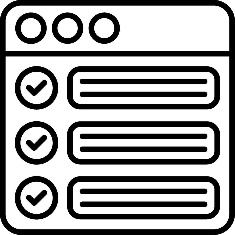 Schedule Line Icon vector