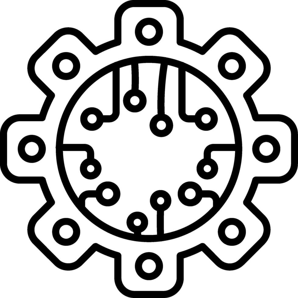 Settings Line Icon vector