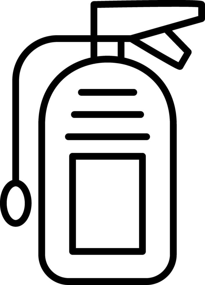 Fire Extinguisher Line Icon vector