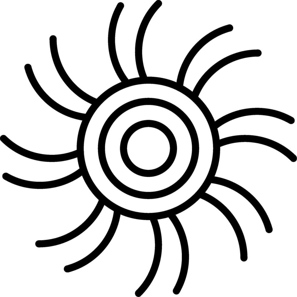 Black Hole Line Icon vector