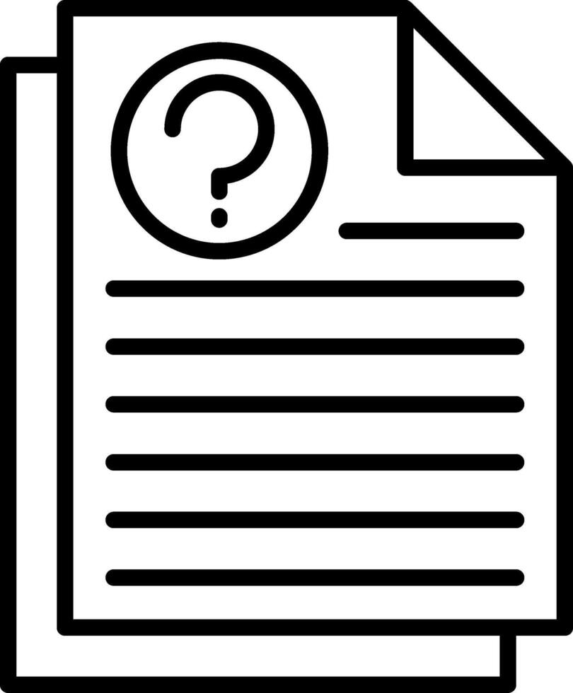 Ask Line Icon vector