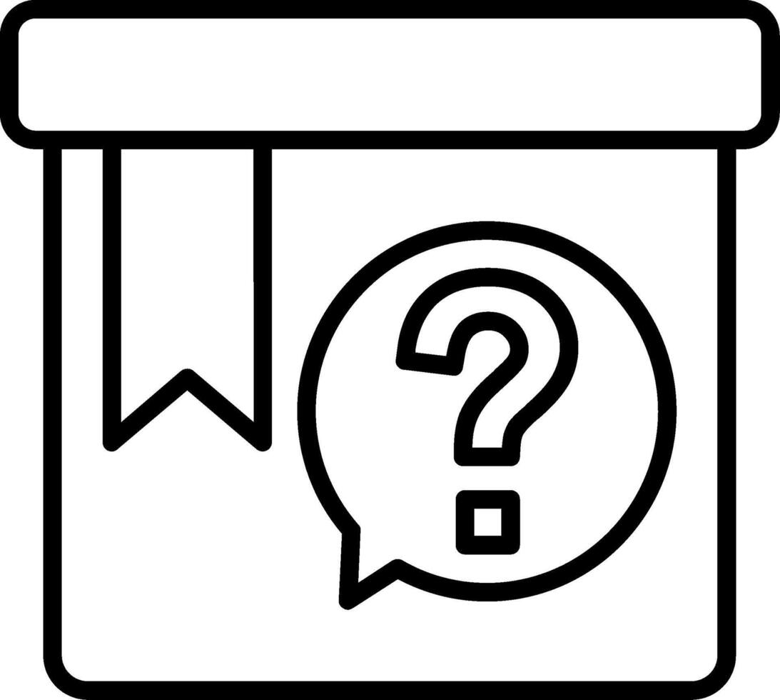 Box Line Icon vector