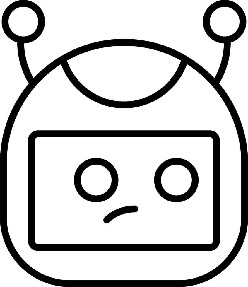 Bot Line Icon vector