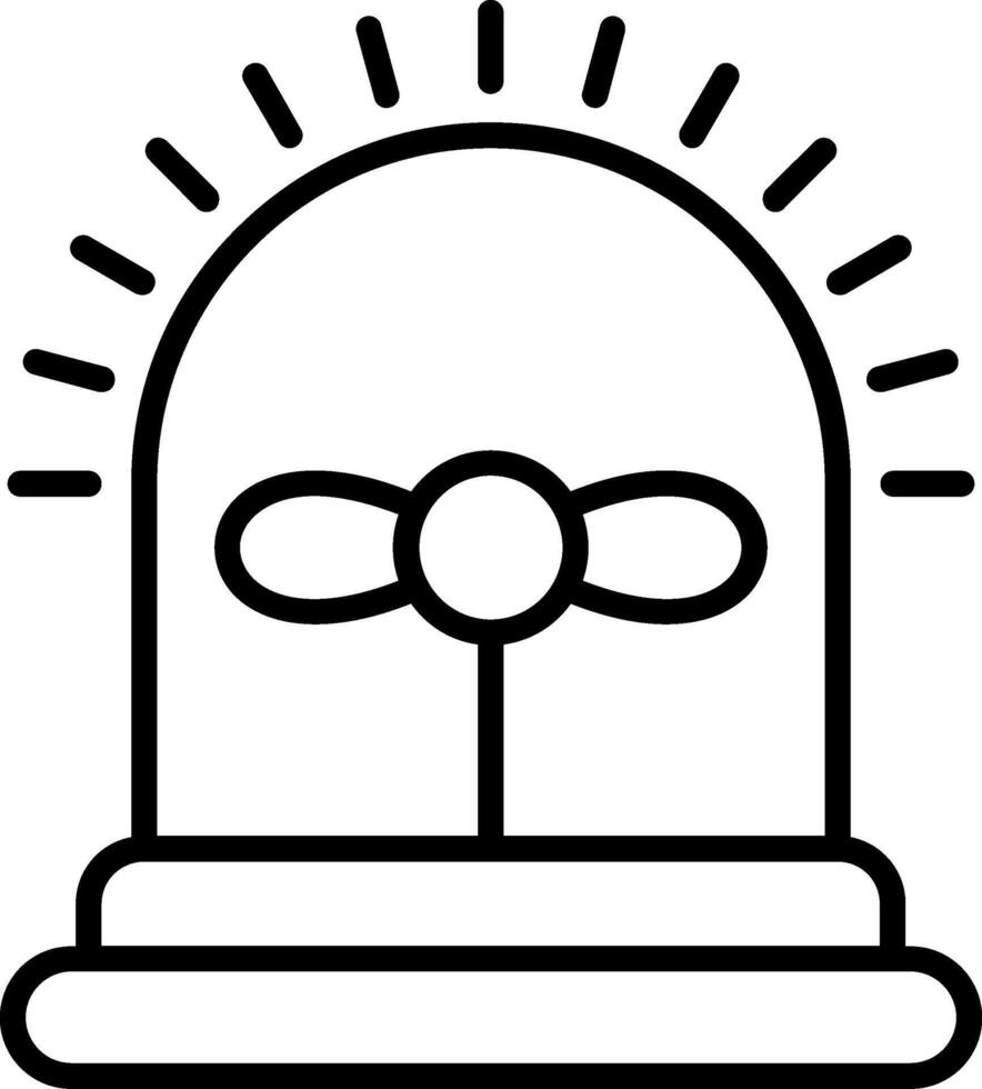 Siren Line Icon vector