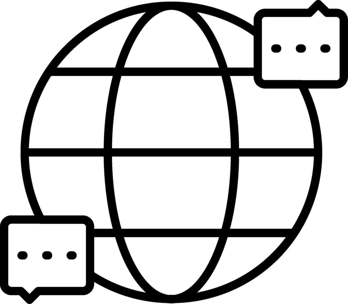 World Line Icon vector