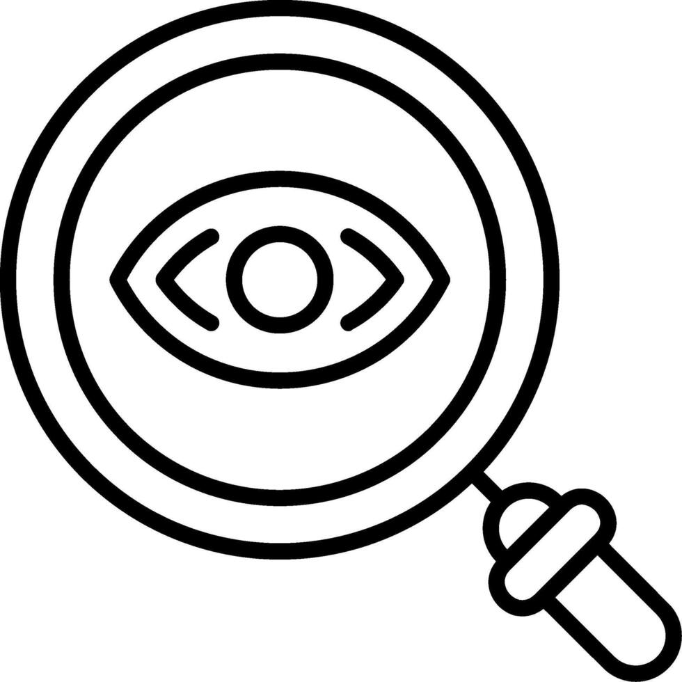 Search Line Icon vector