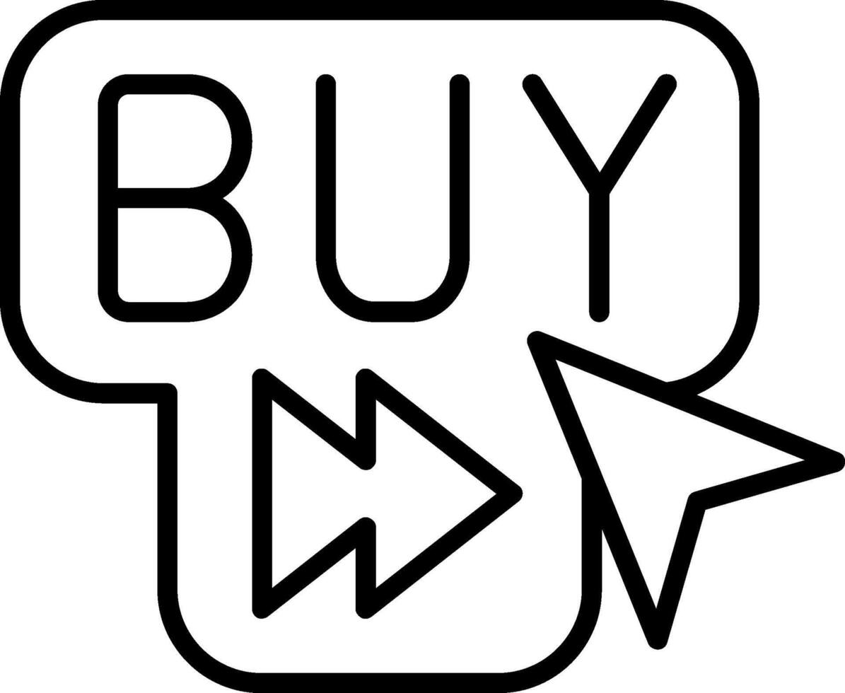 Buy Line Icon vector