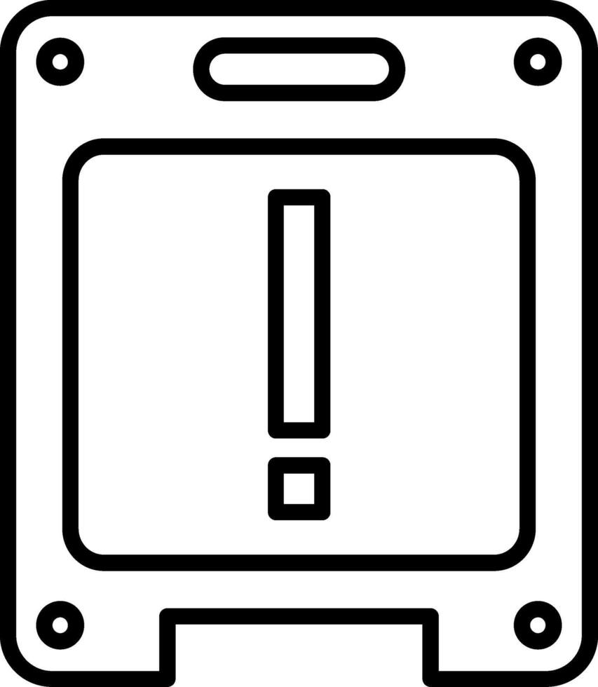 Alert Line Icon vector