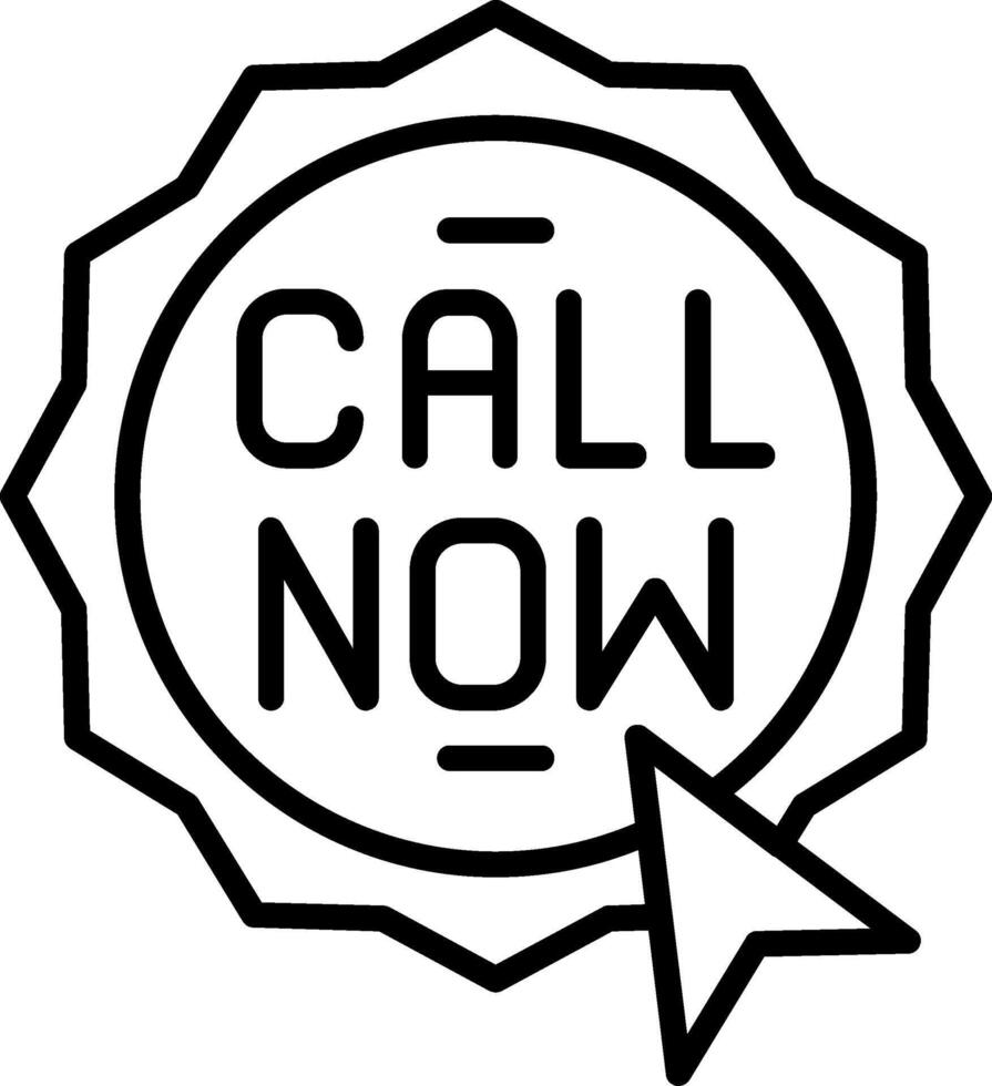 Call Line Icon vector