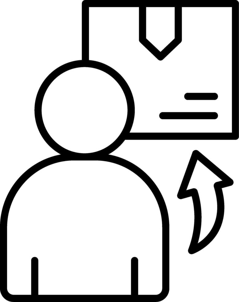 Employee Line Icon vector