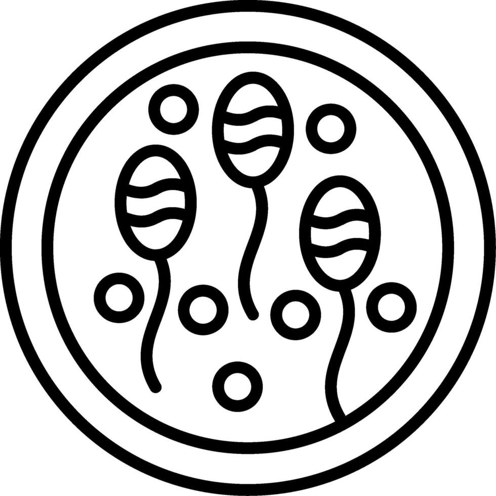 Sperm Line Icon vector
