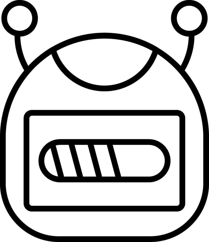 Bot Line Icon vector