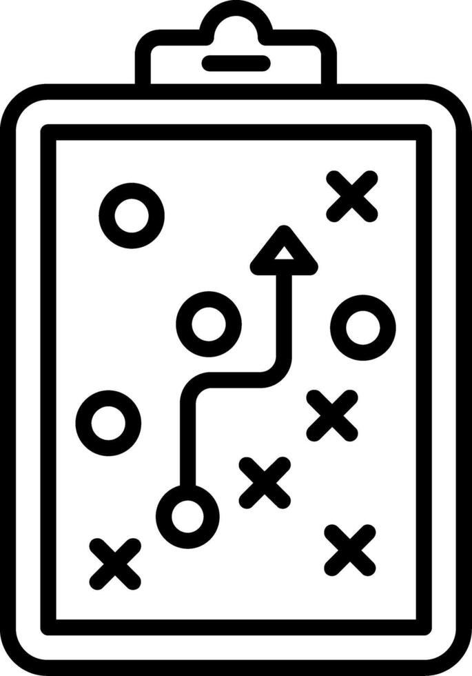 Planner Line Icon vector