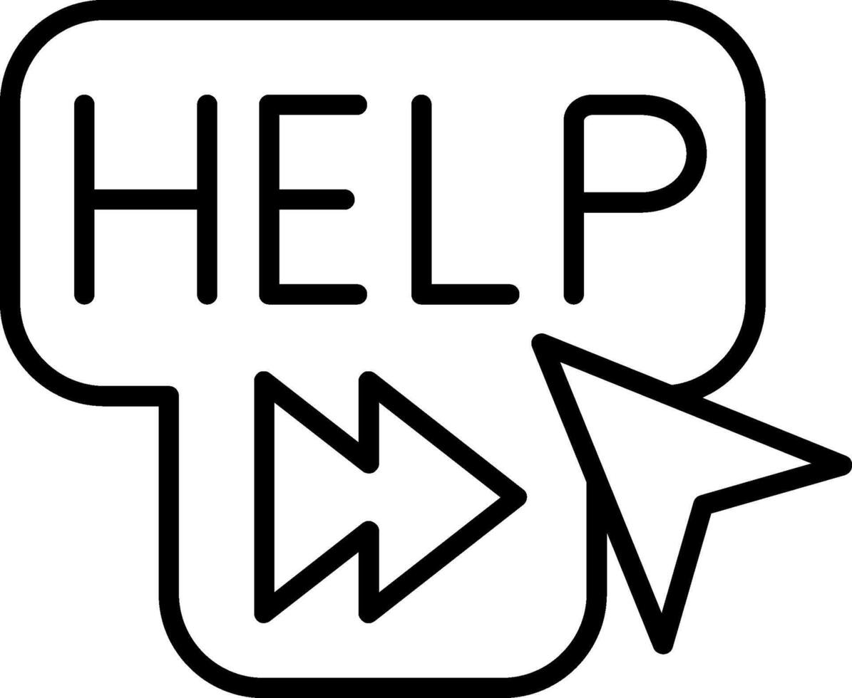 Help Line Icon vector