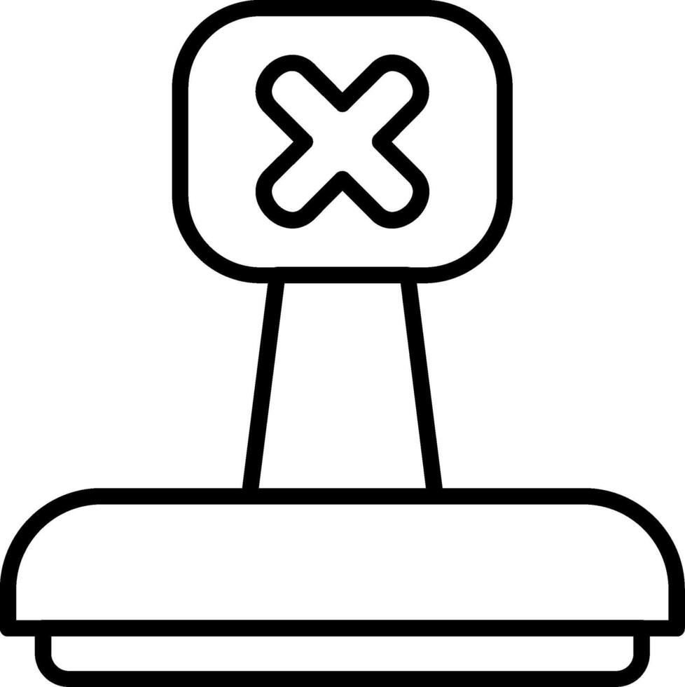 Rejected Line Icon vector