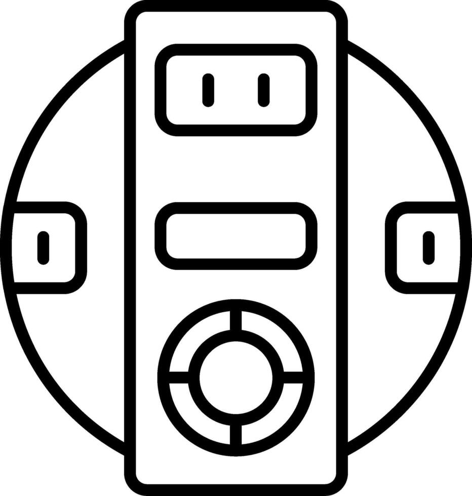 Robot Line Icon vector