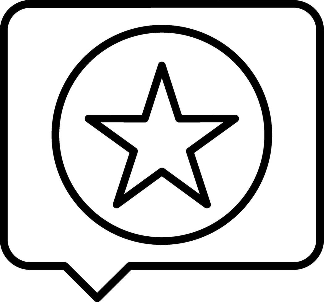 Chat Bubble Line Icon vector