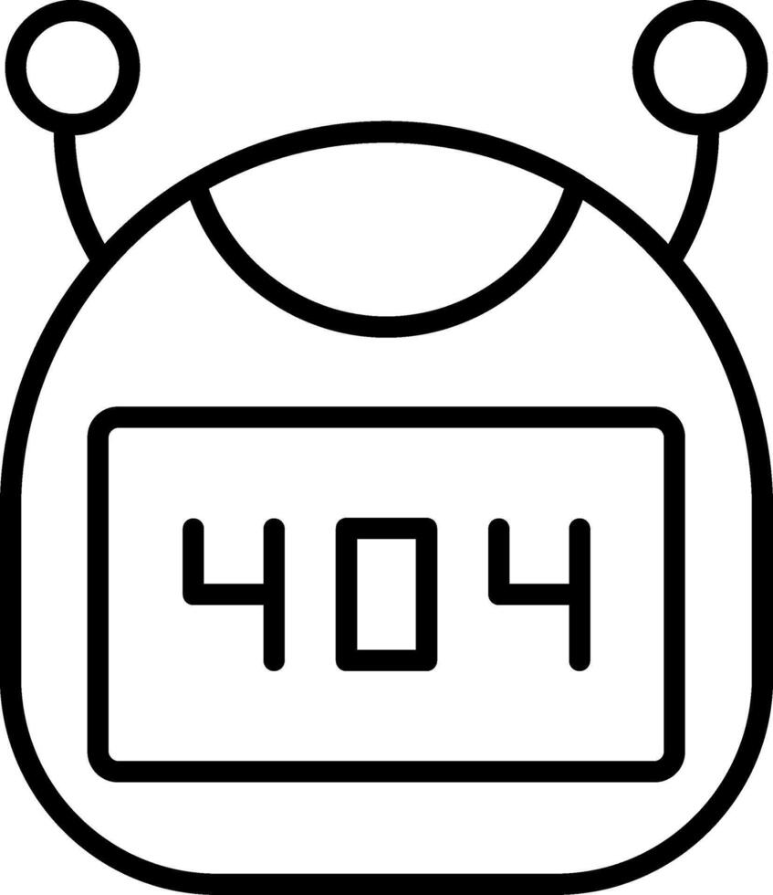 Bot Line Icon vector