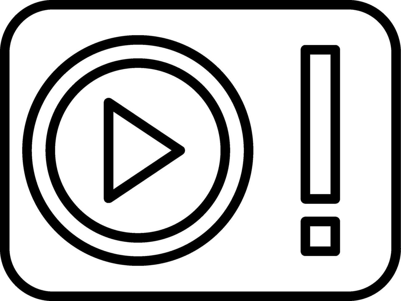 Player Line Icon vector