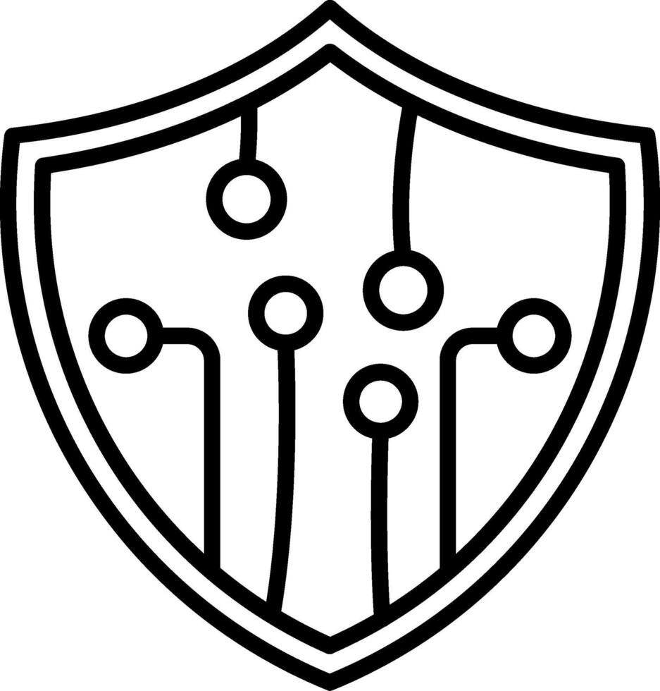 Security Line Icon vector
