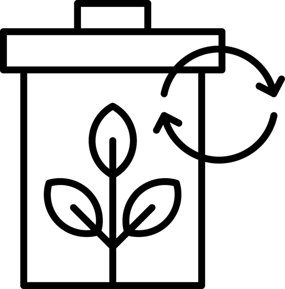 Recycle Line Icon vector
