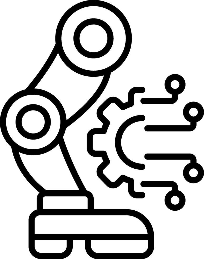 Robotic Legs Line Icon vector