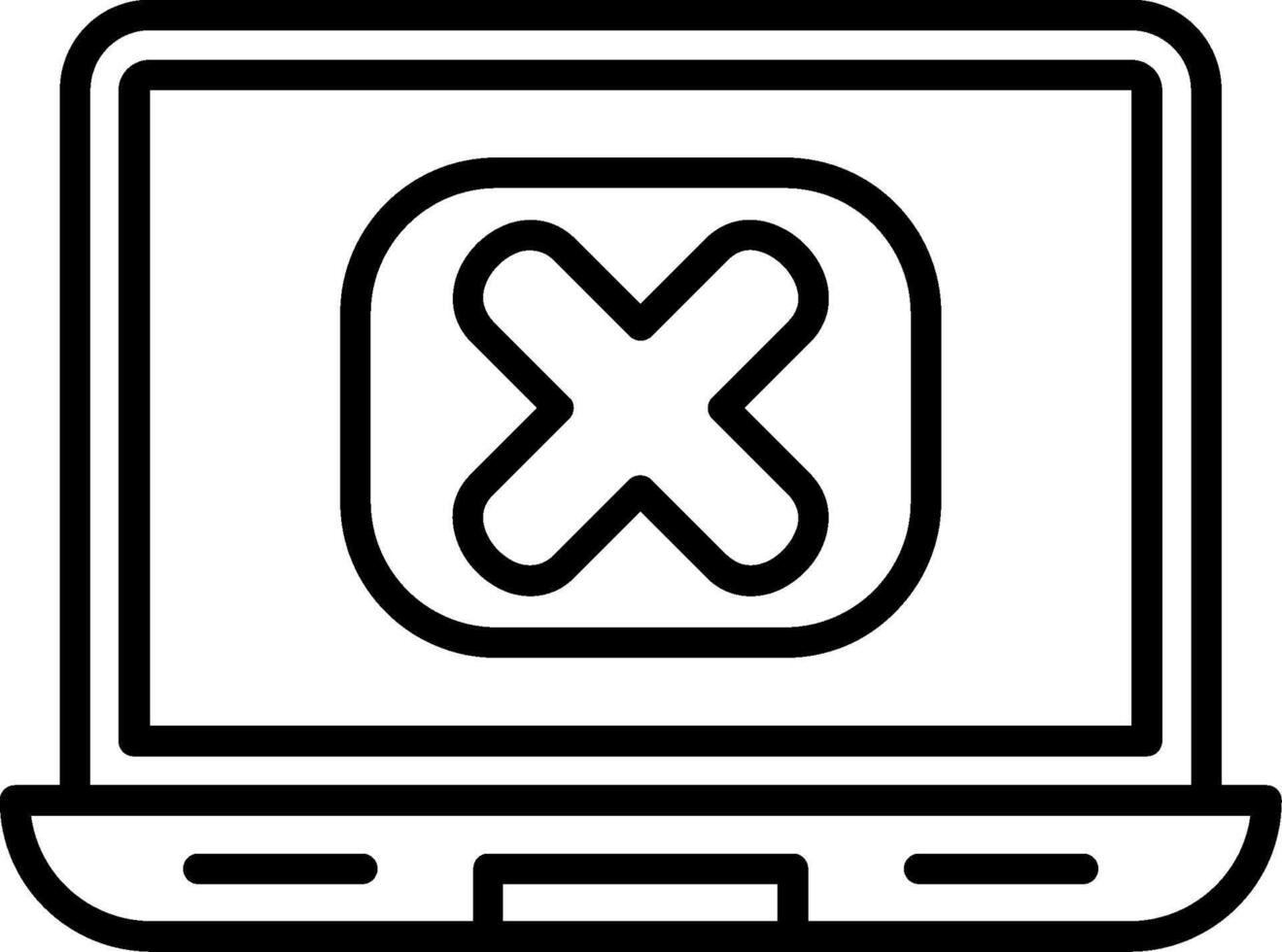 Rejected Line Icon vector