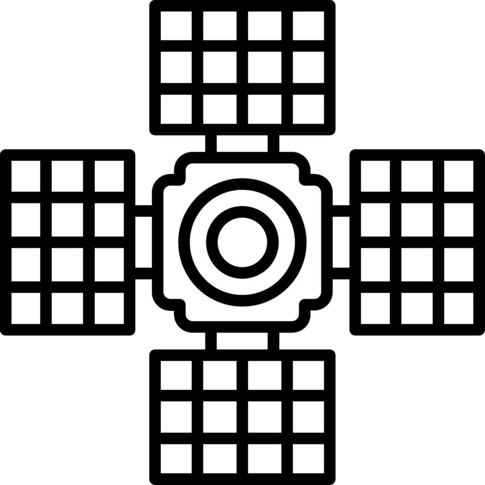 Satellite Line Icon vector
