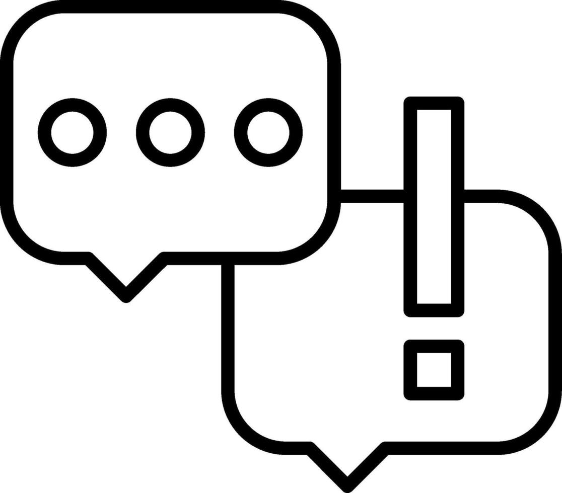 Chat Line Icon vector