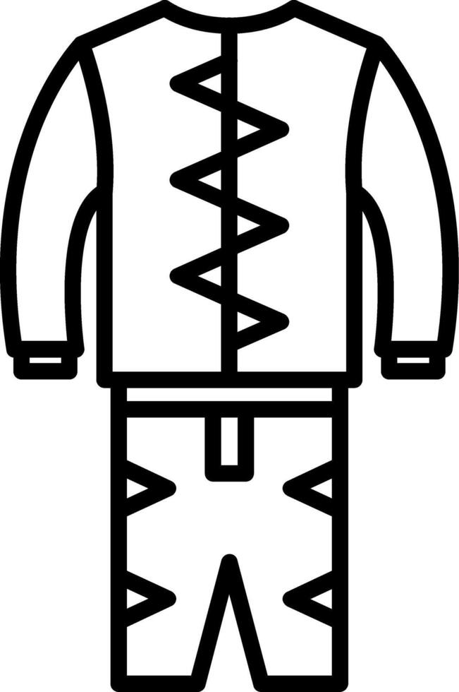 Race Suit Line Icon vector