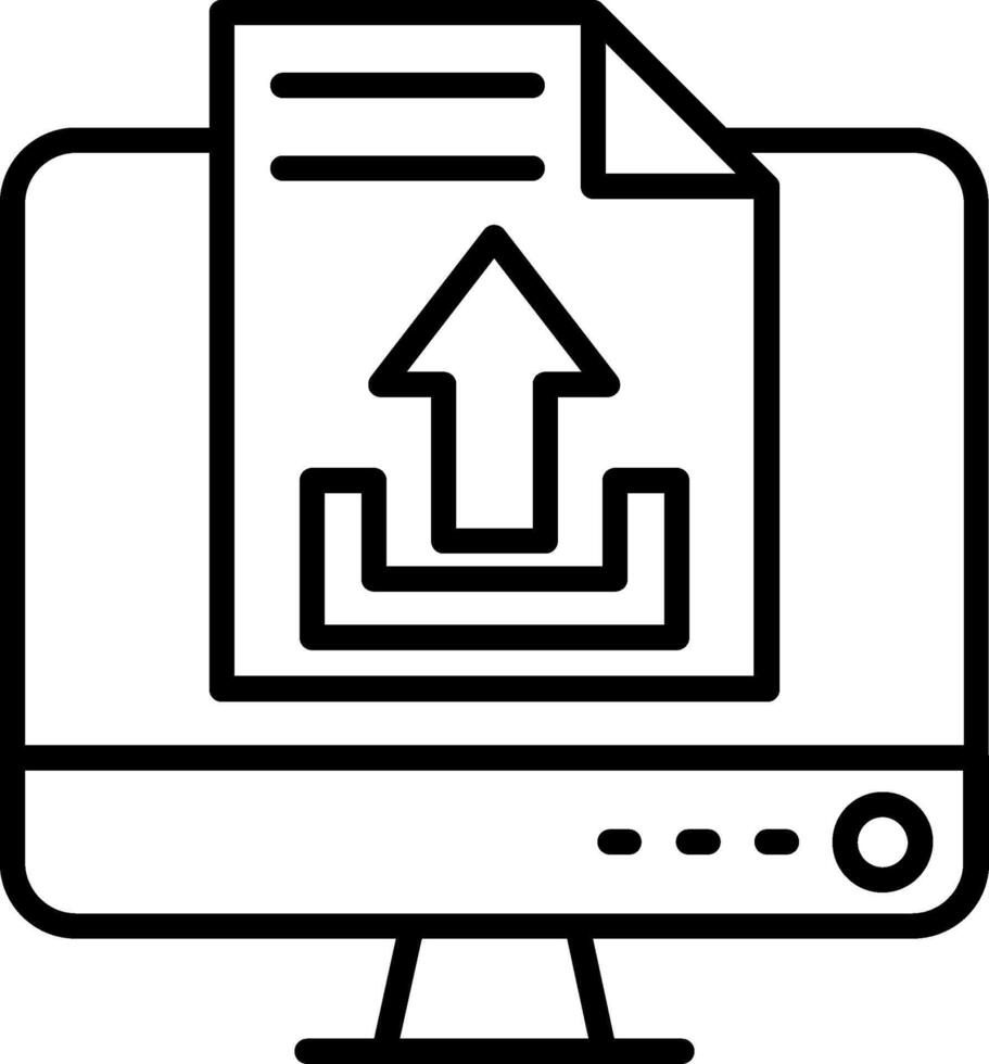 Upload Line Icon vector