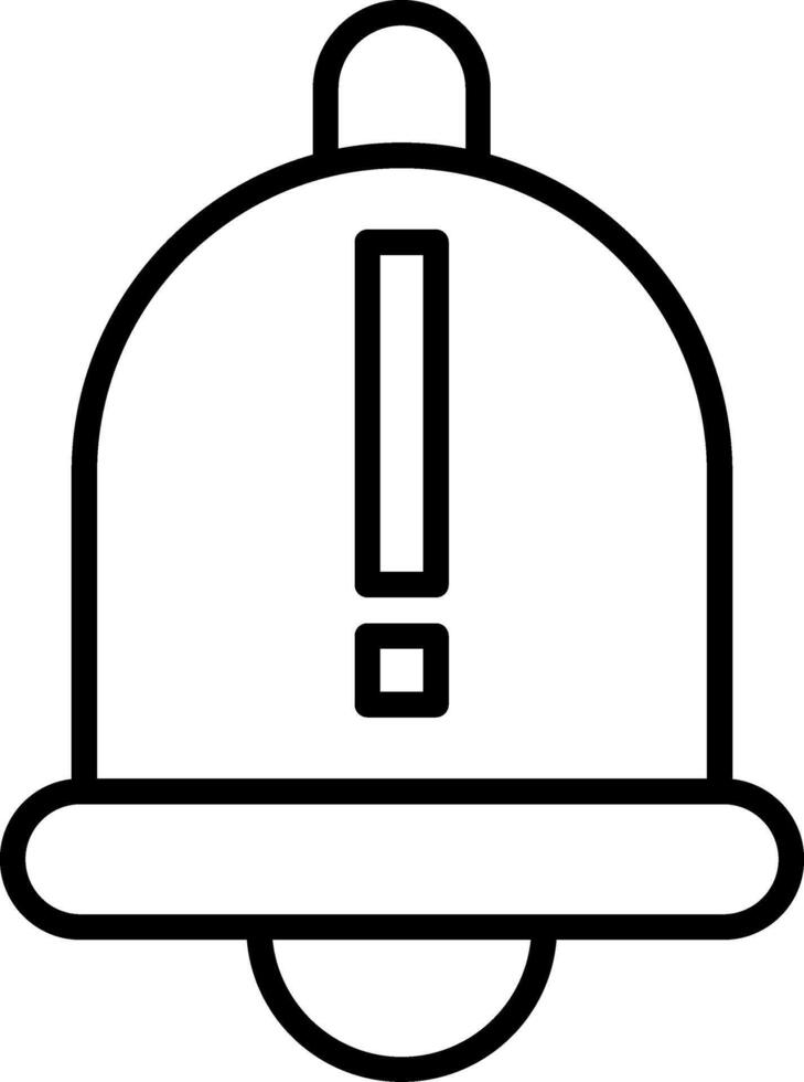 Notification Line Icon vector