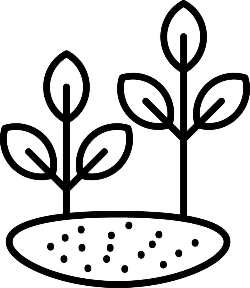 Plant Line Icon vector