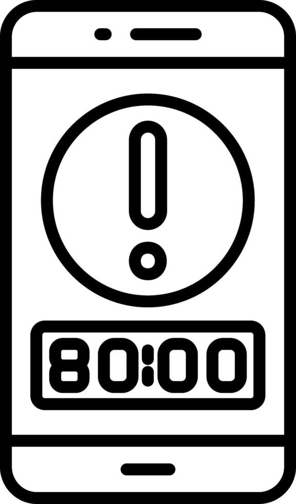 Smartphone Line Icon vector