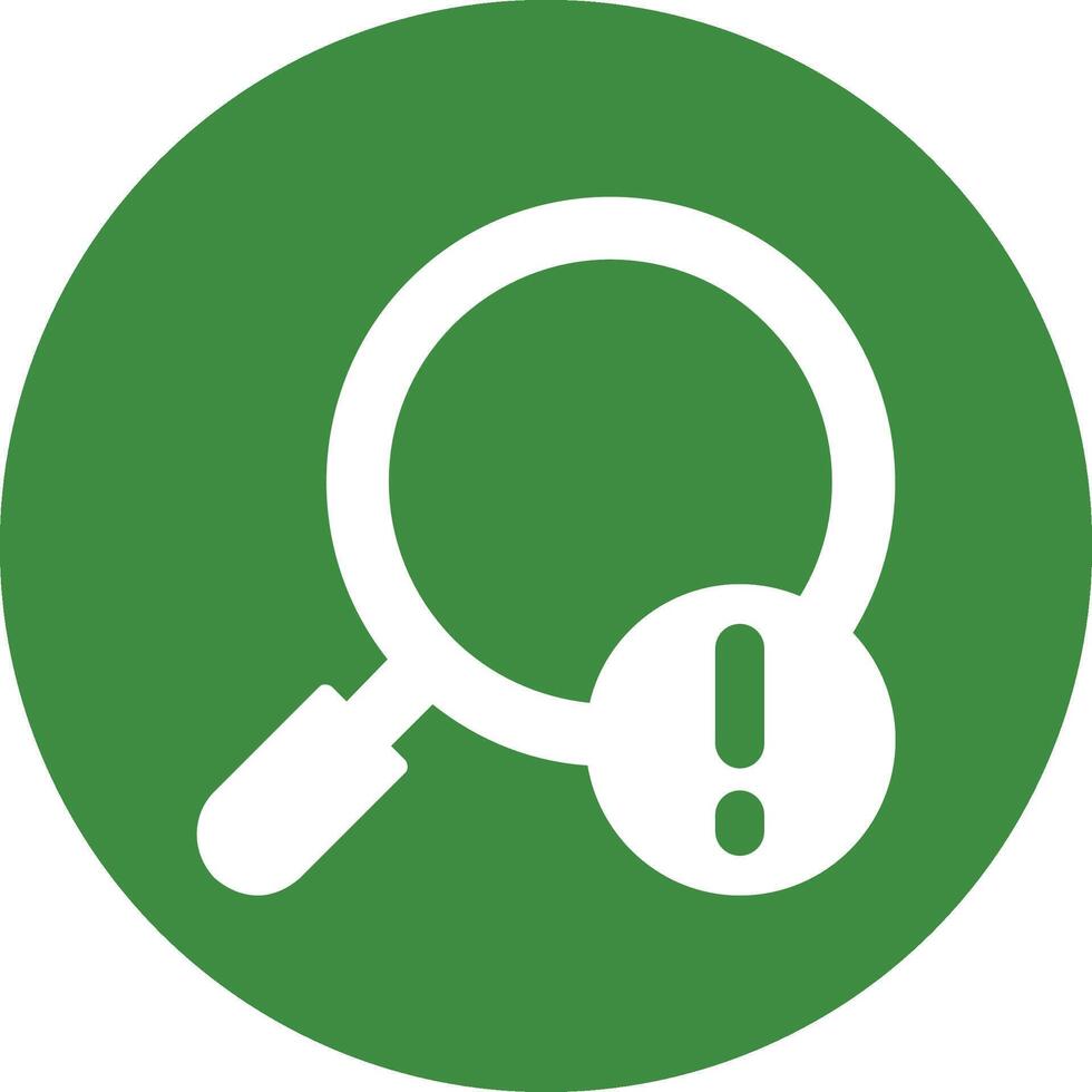 Search Solid Circle Style Icon vector