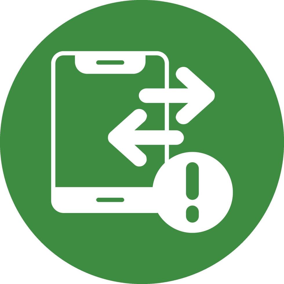 Transfer Solid Circle Style Icon vector