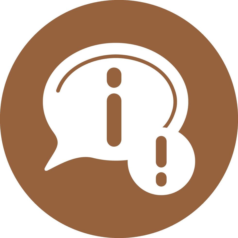 Information Solid Circle Style Icon vector